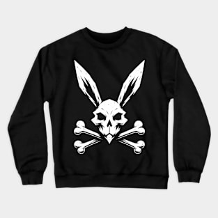 Jolly Roger Pirateflag Bunny Skull Crossbones Crewneck Sweatshirt